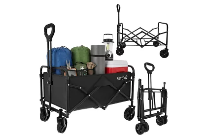 Skladací plážový prepravný vozík 90 l – nosnosť 100 kg