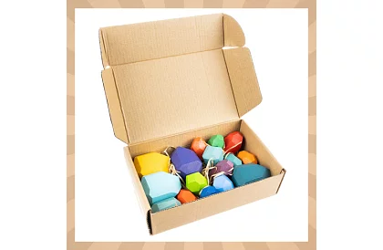 Drevené kocky – sada 16 kusov odolných kociek pre deti