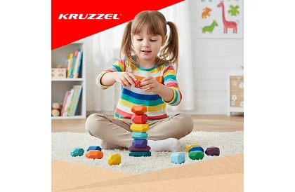 Drevené kocky – sada 16 kusov odolných kociek pre deti