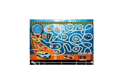 Kamión s prívesom na prepravu vozidiel + 6 áut