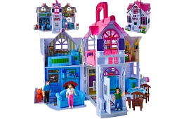 Skladací domček pre bábiky s nábytkom