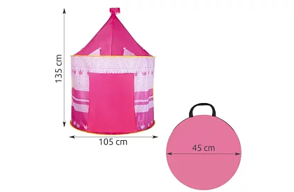 Detský stan – ružový pre princeznú