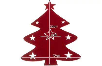 Vianočná kapsa na príbory – prestieranie 12 ks