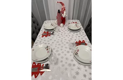 Vianočná kapsa na príbory – prestieranie 12 ks