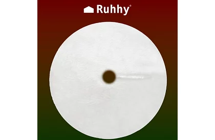 Podložka pod vianočný stromček – 150 cm, biela kožušina