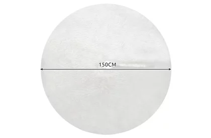 Podložka pod vianočný stromček – 150 cm, biela kožušina