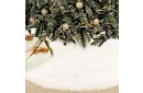 Podložka pod vianočný stromček – 150 cm, biela kožušina