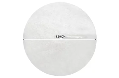 Podložka pod vianočný stromček – 120 cm, biela kožušina