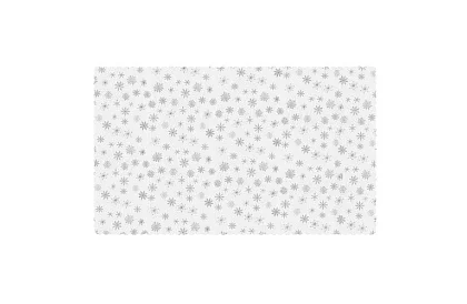 Ubrus so snehovými vločkami 220 x 140 cm – bielostrieborný