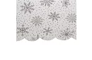 Ubrus so snehovými vločkami 220 x 140 cm – bielostrieborný
