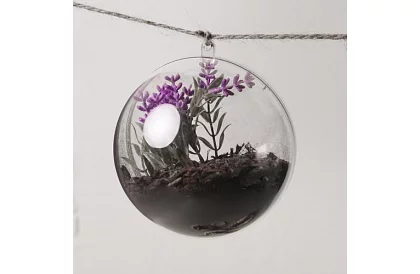 Akrylové baňky k dekorácii, naplneniu - priemer 10 cm, 5 ks