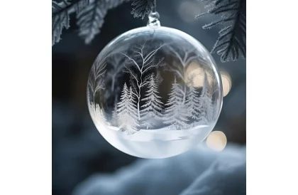 Akrylové baňky k dekorácii, naplneniu - priemer 10 cm, 5 ks