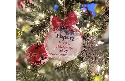 Akrylové baňky k dekorácii, naplneniu - priemer 10 cm, 5 ks