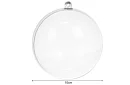 Akrylové baňky k dekorácii, naplneniu - priemer 10 cm, 5 ks
