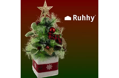 Nazdobený umelý vianočný stromček – 45 cm