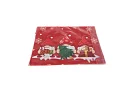 Dlhý vianočný behúň 180 x 40 cm – červený s škriatkami