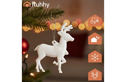 Vianočné ozdoby – sada 9 sobov