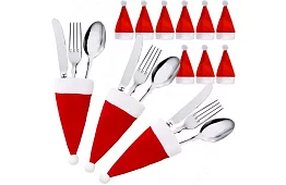 Vianočná kapsa na príbory – sada 12 ks