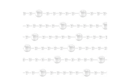 Vianočná dekorácia – reťaz s perlami 5 metrov