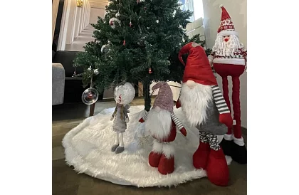 Vianočný trpaslík s čiapkou – teleskopický 50-82 cm