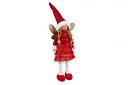 Vianočná červená víla s krídlami – 40 cm