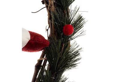 Vianočný veniec na dvere ELF – 36 × 55 cm