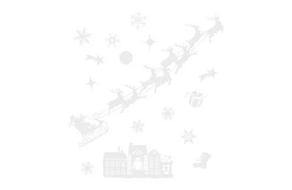 Vianočné samolepky na okno – Merry Christmas