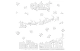 Vianočné samolepky na okno – Merry Christmas