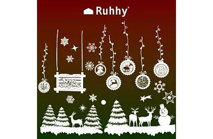 Vianočné samolepky na okno – Christmas Time