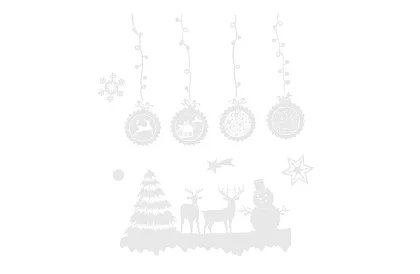 Vianočné samolepky na okno – Christmas Time