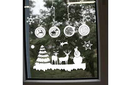Vianočné samolepky na okno – Christmas Time