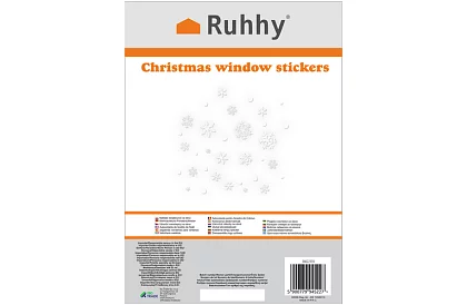Vianočné samolepky na okno – vločky