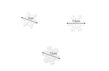 Vianočné samolepky na okno – vločky