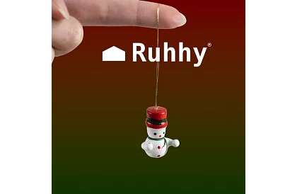 Vianočné drevené ozdoby - 10 kusov