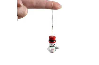 Vianočné drevené ozdoby - 10 kusov