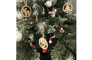 Vianočné drevené ozdoby - 10 kusov