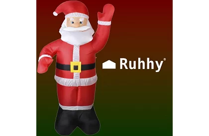 Nafukovací Santa Claus 180 cm s LED osvetlením a kompresorom