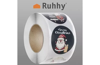 Vianočné samolepky na role – 500 kusov