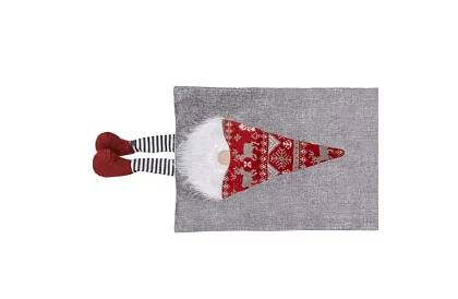 Dlhý vianočný behúň so škriatkom 215 x 34 cm