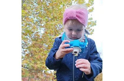 Digitálny fotoaparát pre deti Full HD s 32GB kartou – modrý