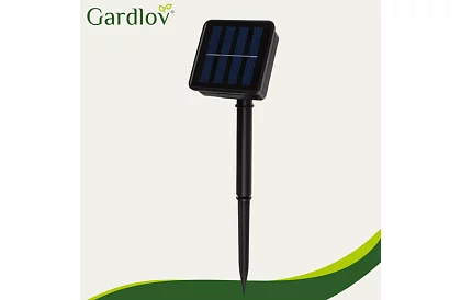 Dekoratívny vonkajší solárny reťazec Balls – 10 metrov, teplá biela