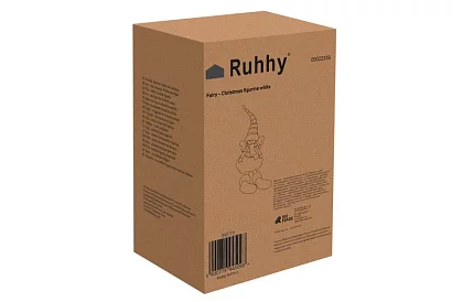 Vianočná sediaca biela víla s krídlami – 32 cm