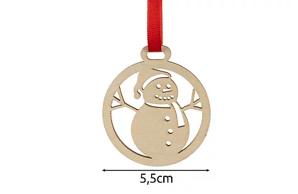 Drevené vianočné ozdoby 36 kusov