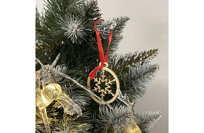 Drevené vianočné ozdoby 36 kusov