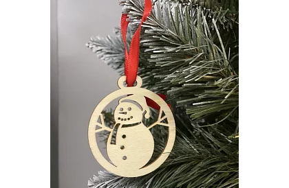 Drevené vianočné ozdoby 36 kusov