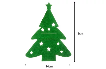 Vianočná kapsa na príbory 12 ks – stromček