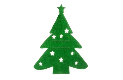 Vianočná kapsa na príbory 12 ks – stromček