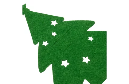 Vianočná kapsa na príbory 12 ks – stromček