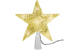 LED hviezda na vianočný stromček – teplá biela