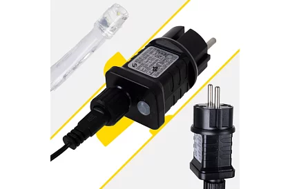 Vianočný LED záves - dážď  300 LED vonkajší - 15m teplá biela